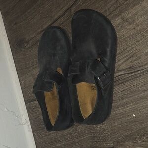 Birkenstock London Clogs - Oiled Black Leather - EU 41